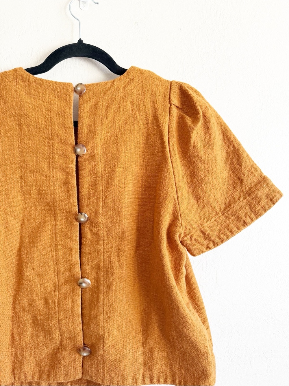 Sezane Neva Blouse in Ochre size Small - Picture 4 of 9